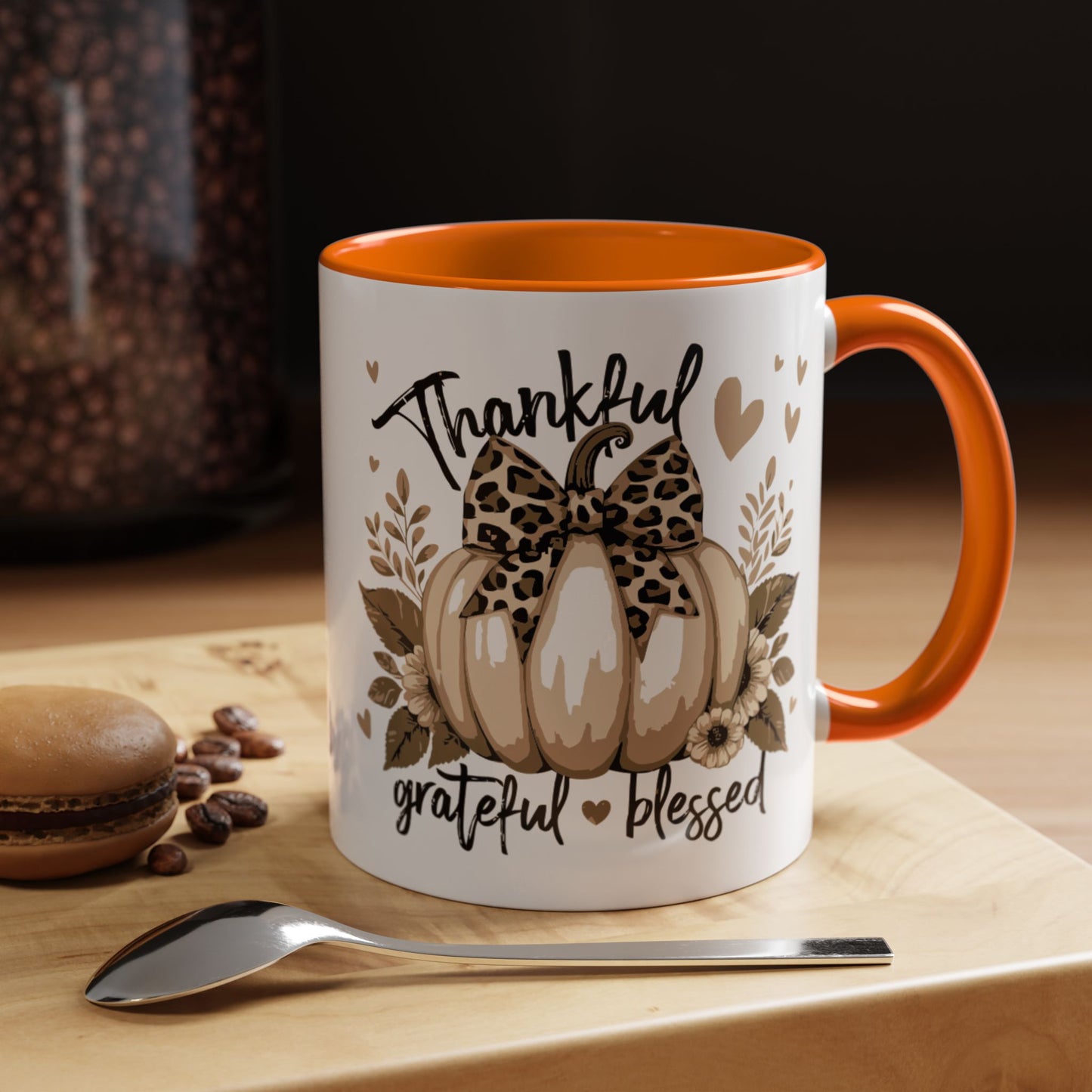Coffee/Tea Mug: "Thankful Grateful Blessed" (11oz/15oz)