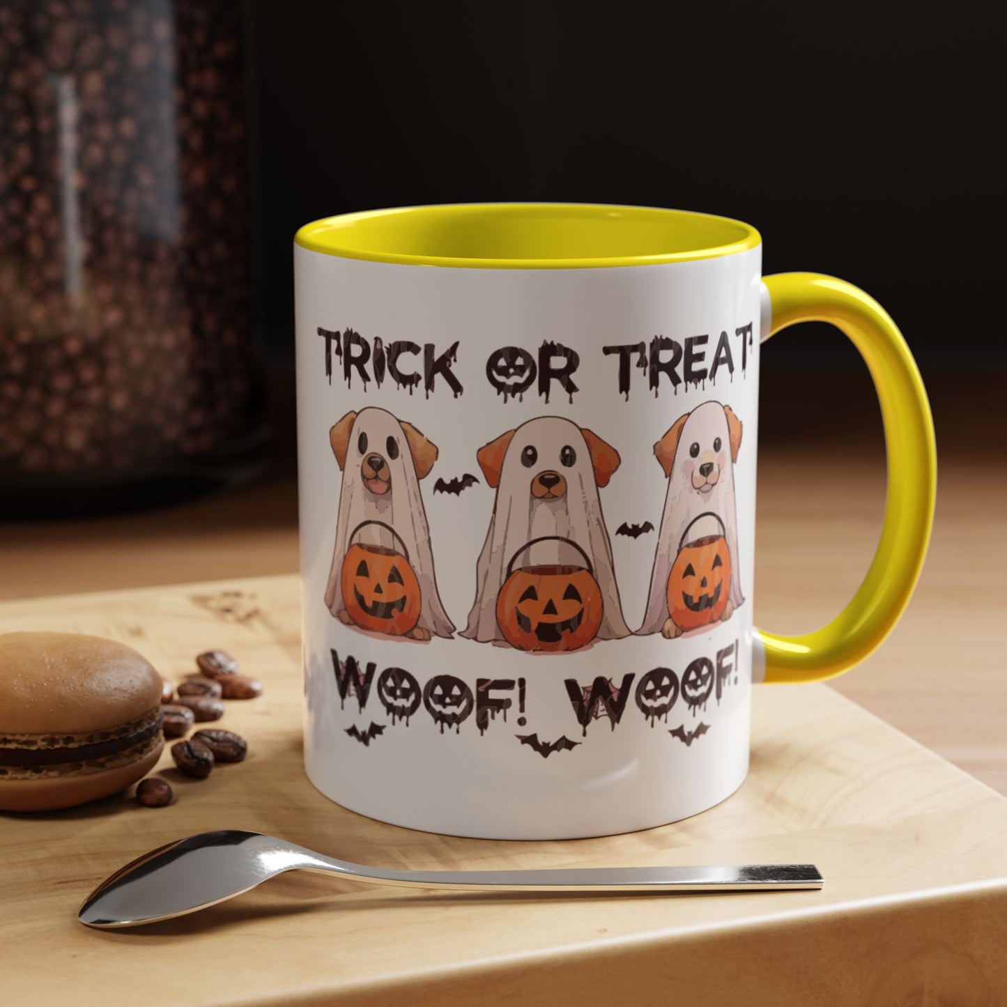 Coffee/Tea Mug: Spooky Halloween "Trick or Treat" (11, 15oz)