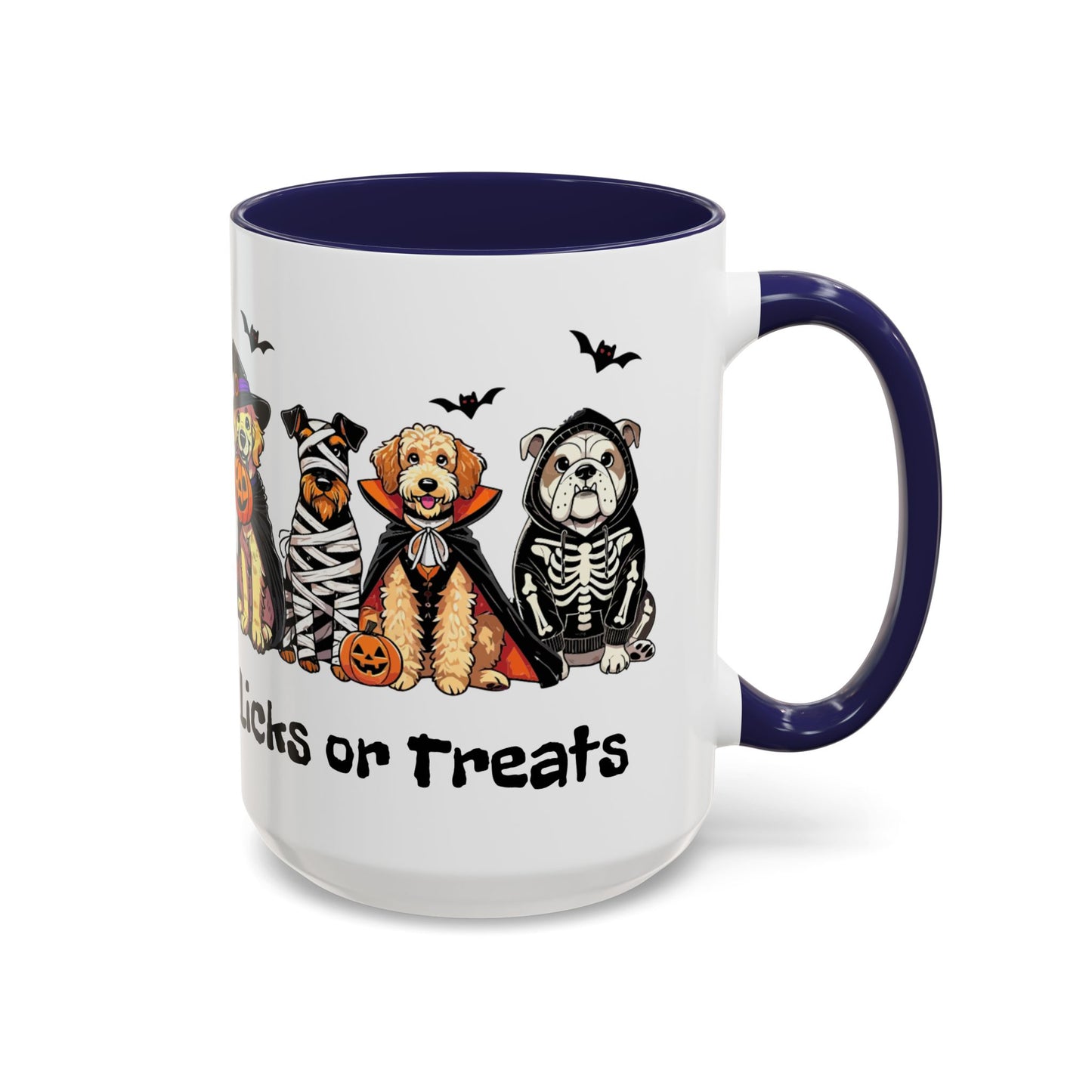 Coffee/Tea Mug - Spooky Halloween "Licks or Treat" (11, 15oz)