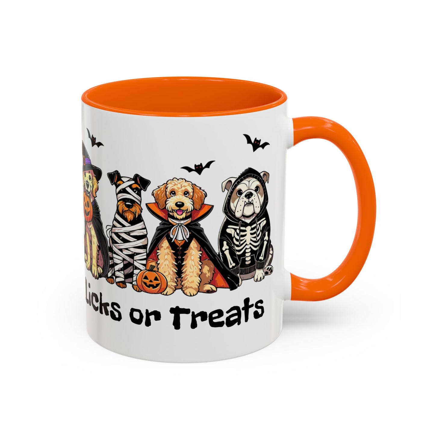 Coffee/Tea Mug - Spooky Halloween "Licks or Treat" (11, 15oz)