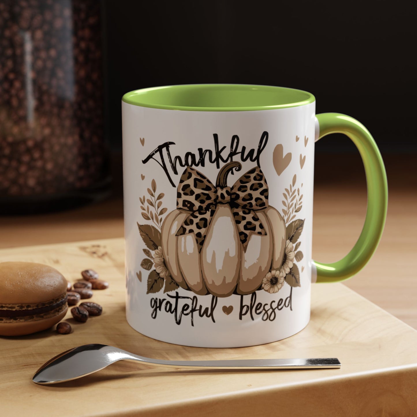 Coffee/Tea Mug: "Thankful Grateful Blessed" (11oz/15oz)