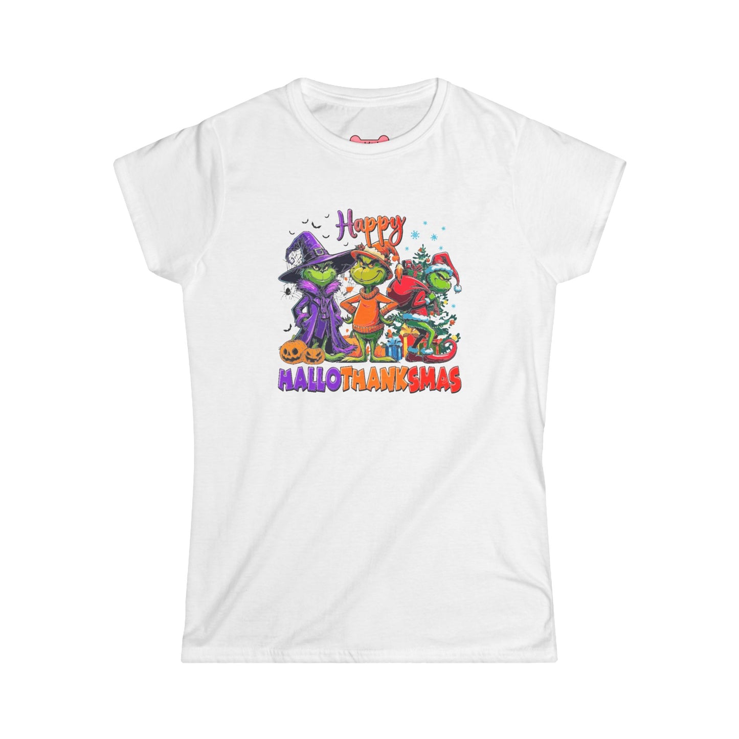 Funny "HalloThankMas" T-Shirt, Softstyle Tee