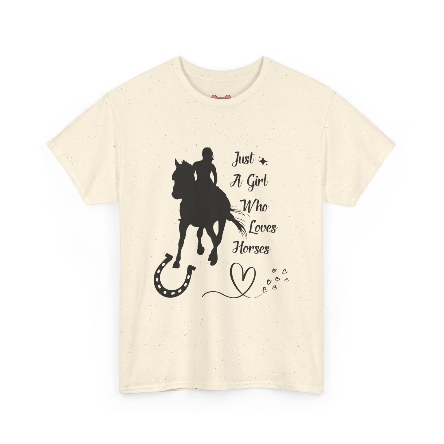 T-Shirt: "Just a Girl Who Loves Horses" Horse Lover