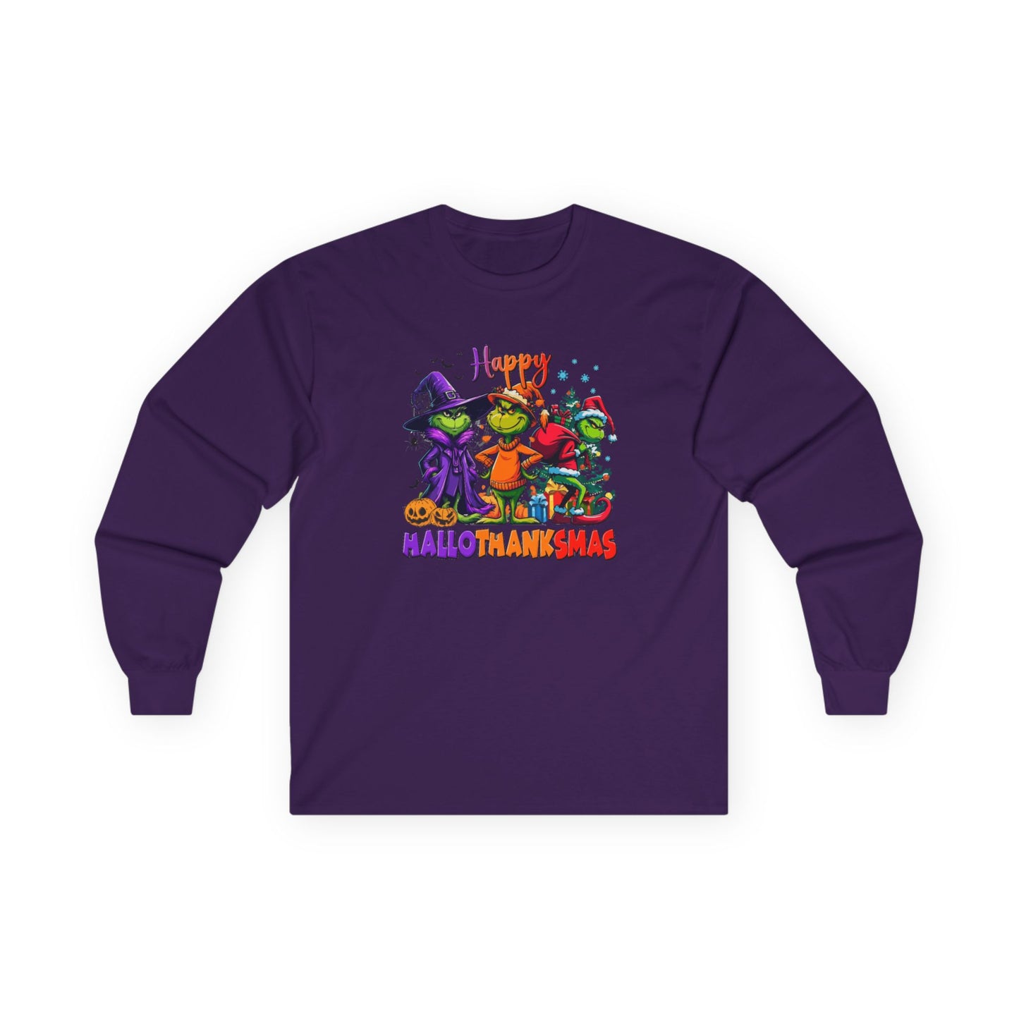 Long Sleeve: "Happy HalloThankMas'