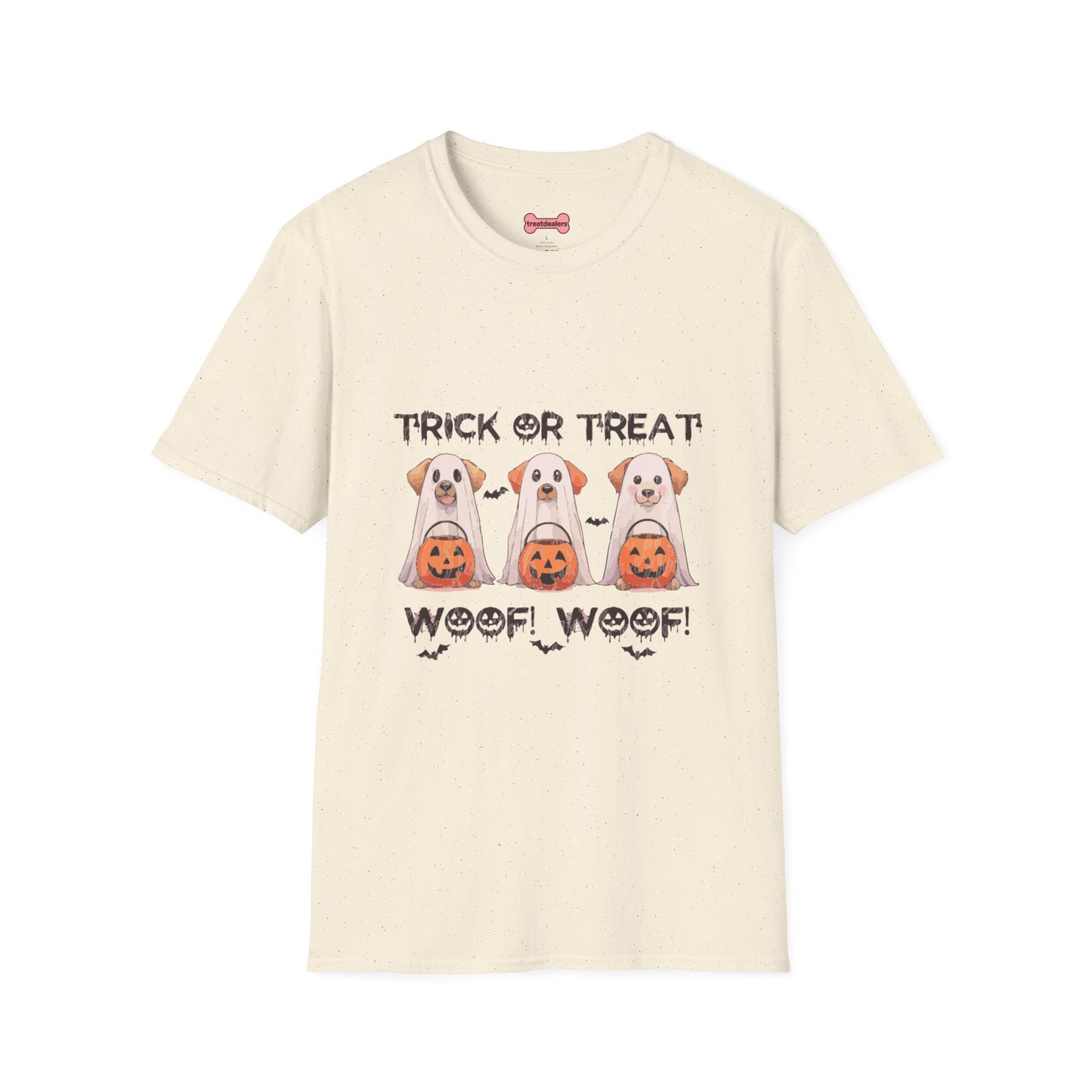 T-Shirt: Woof Wood Trick or Treat Halloween