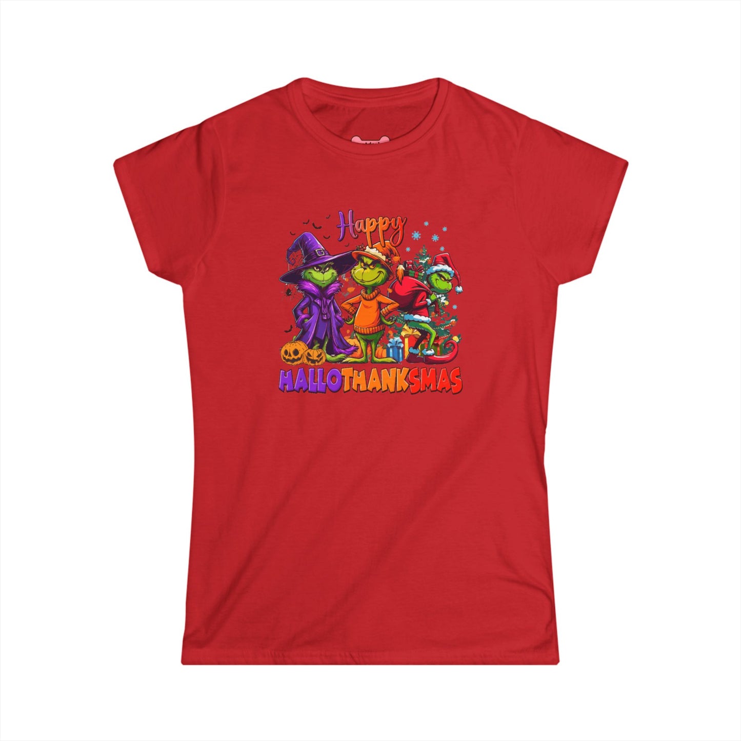 Funny "HalloThankMas" T-Shirt, Softstyle Tee