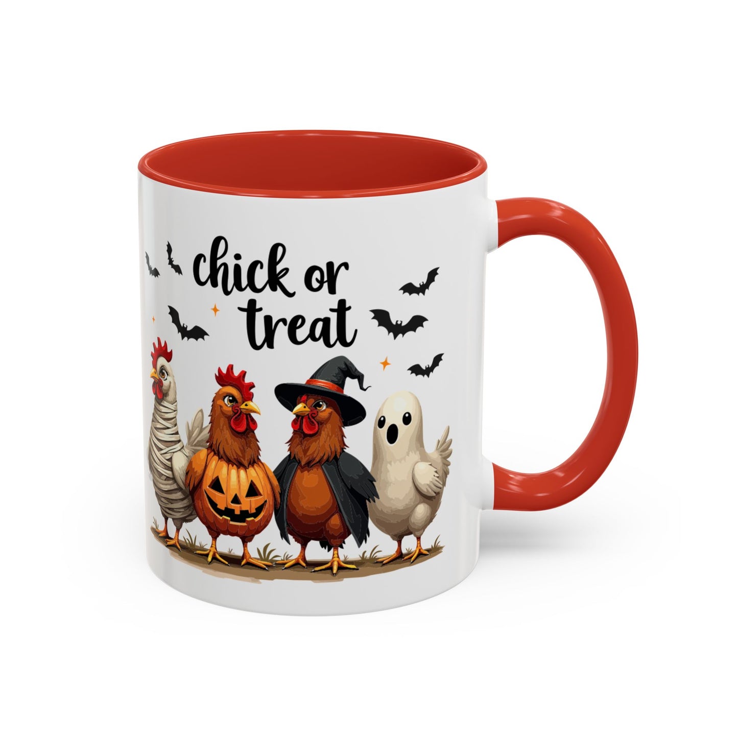 Coffee/Tea Mug - Spooky Halloween "Chick or Treat" (11, 15oz)