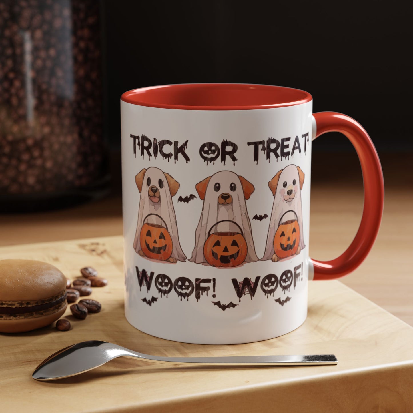 Coffee/Tea Mug: Spooky Halloween "Trick or Treat" (11, 15oz)