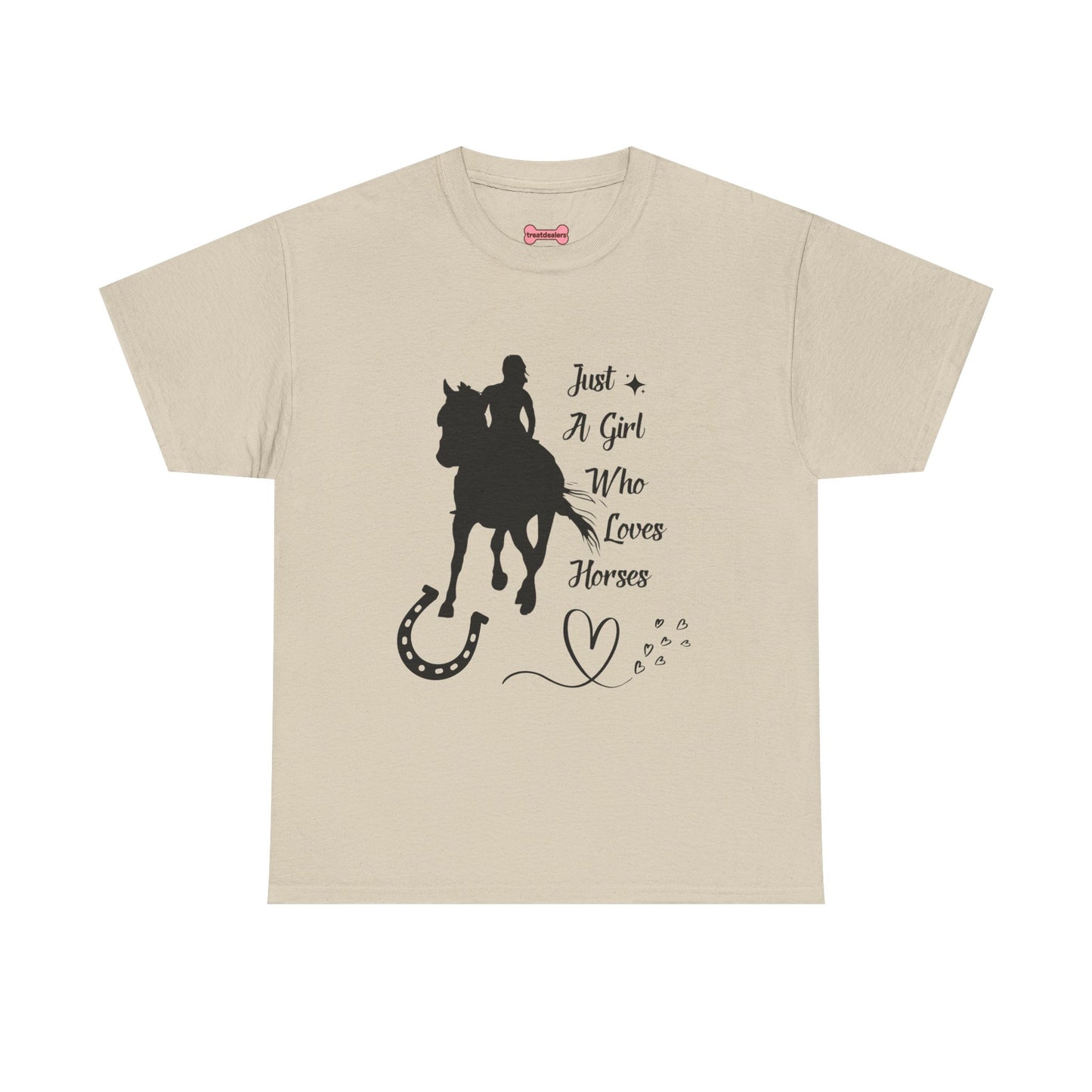 T-Shirt: "Just a Girl Who Loves Horses" Horse Lover