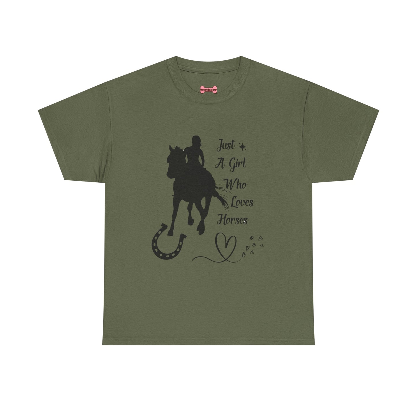 T-Shirt: "Just a Girl Who Loves Horses" Horse Lover