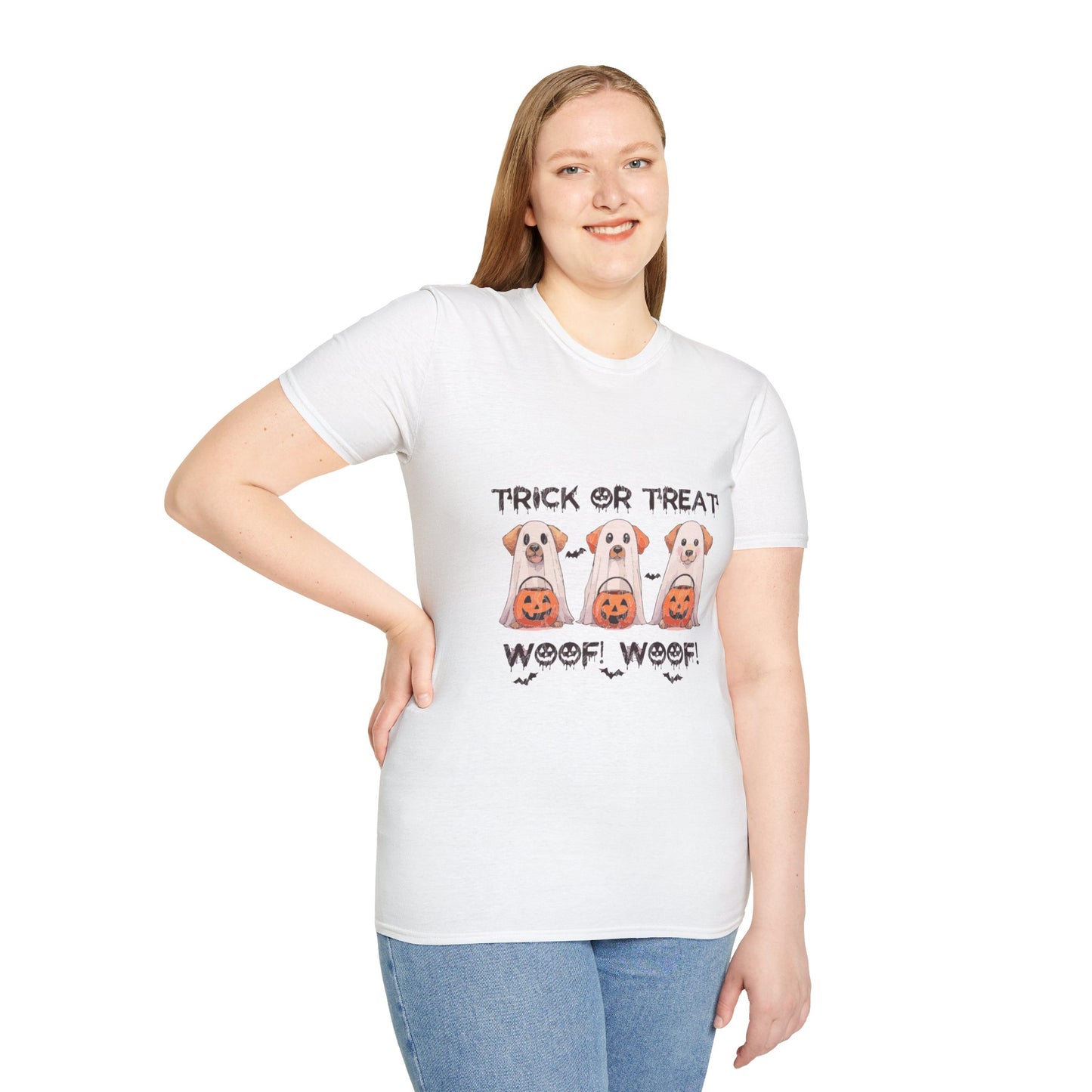 T-Shirt: Woof Wood Trick or Treat Halloween