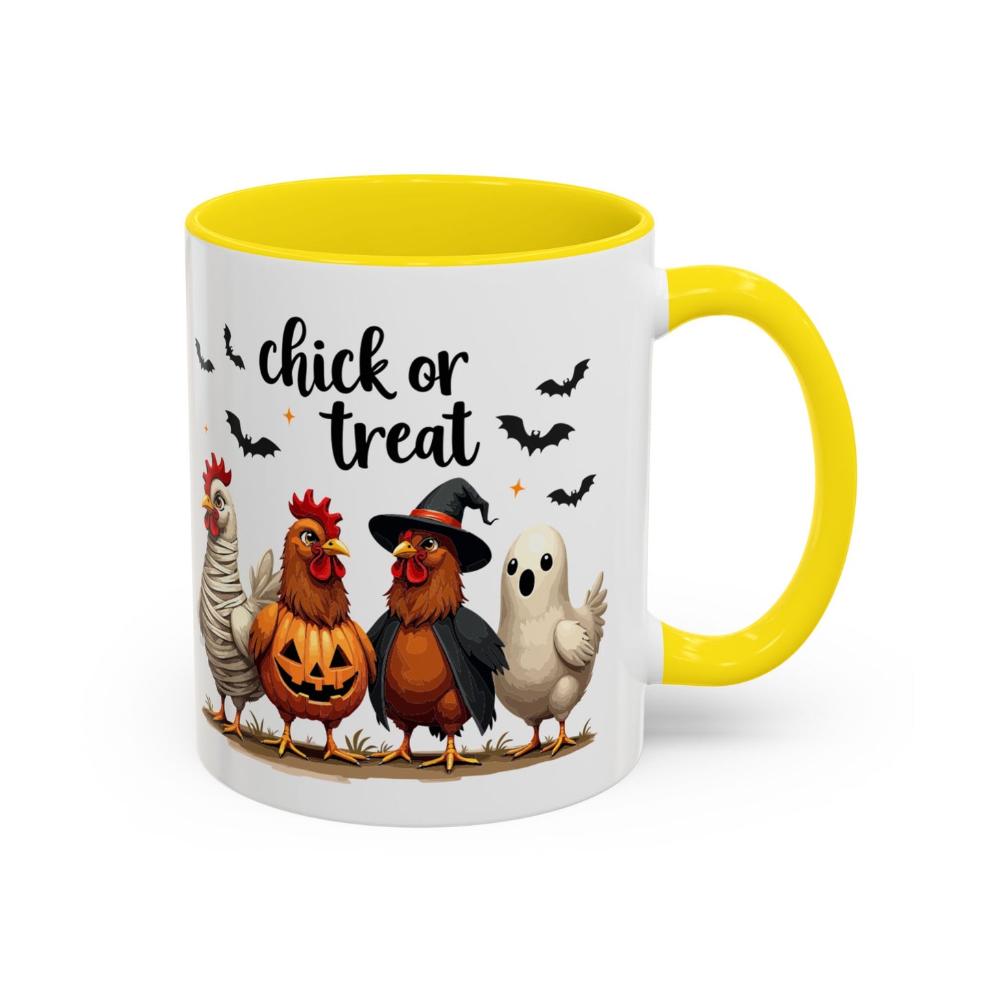 Coffee/Tea Mug - Spooky Halloween "Chick or Treat" (11, 15oz)