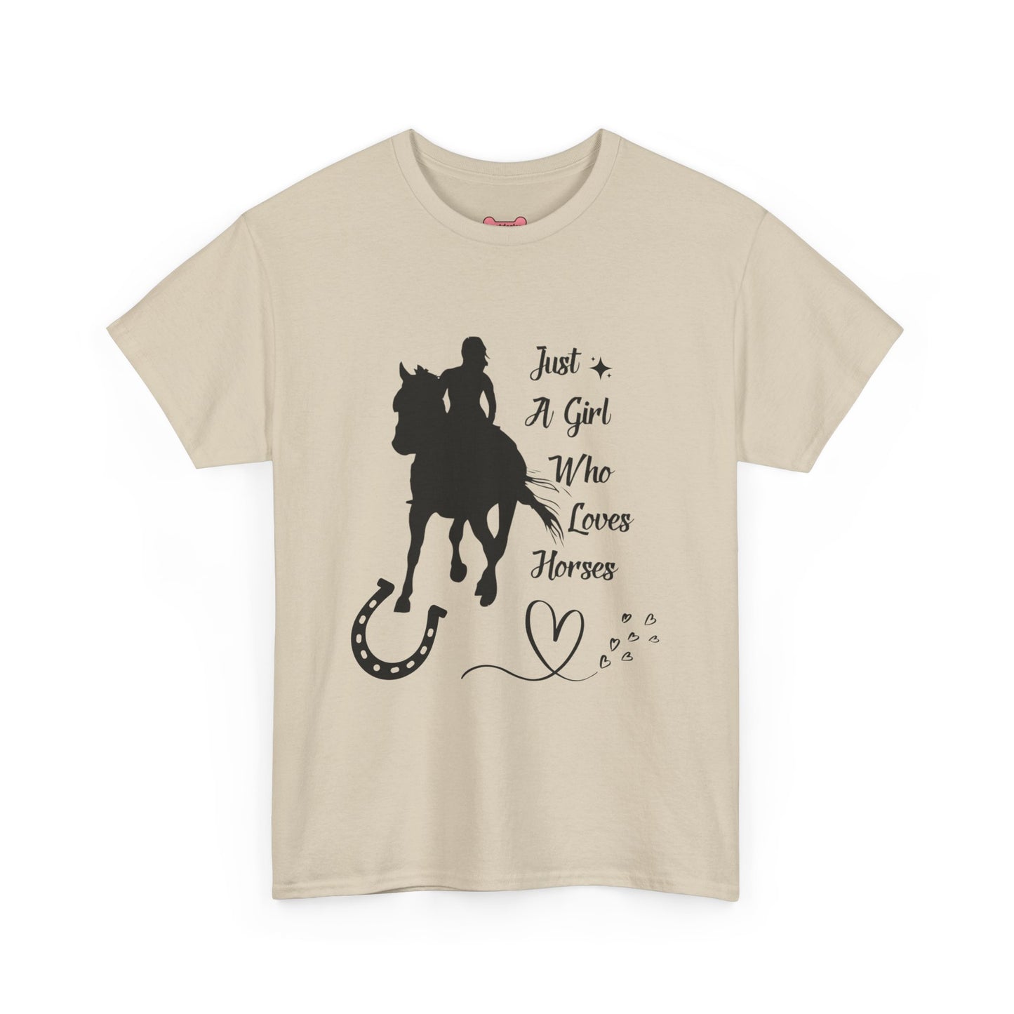 T-Shirt: "Just a Girl Who Loves Horses" Horse Lover
