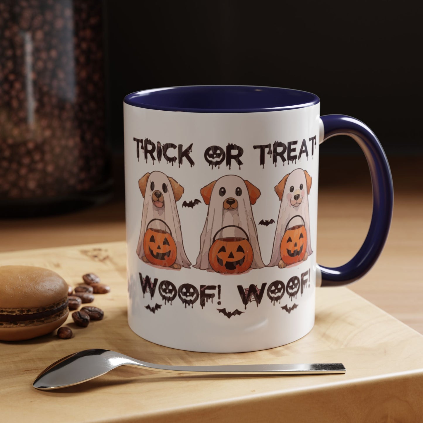 Coffee/Tea Mug: Spooky Halloween "Trick or Treat" (11, 15oz)