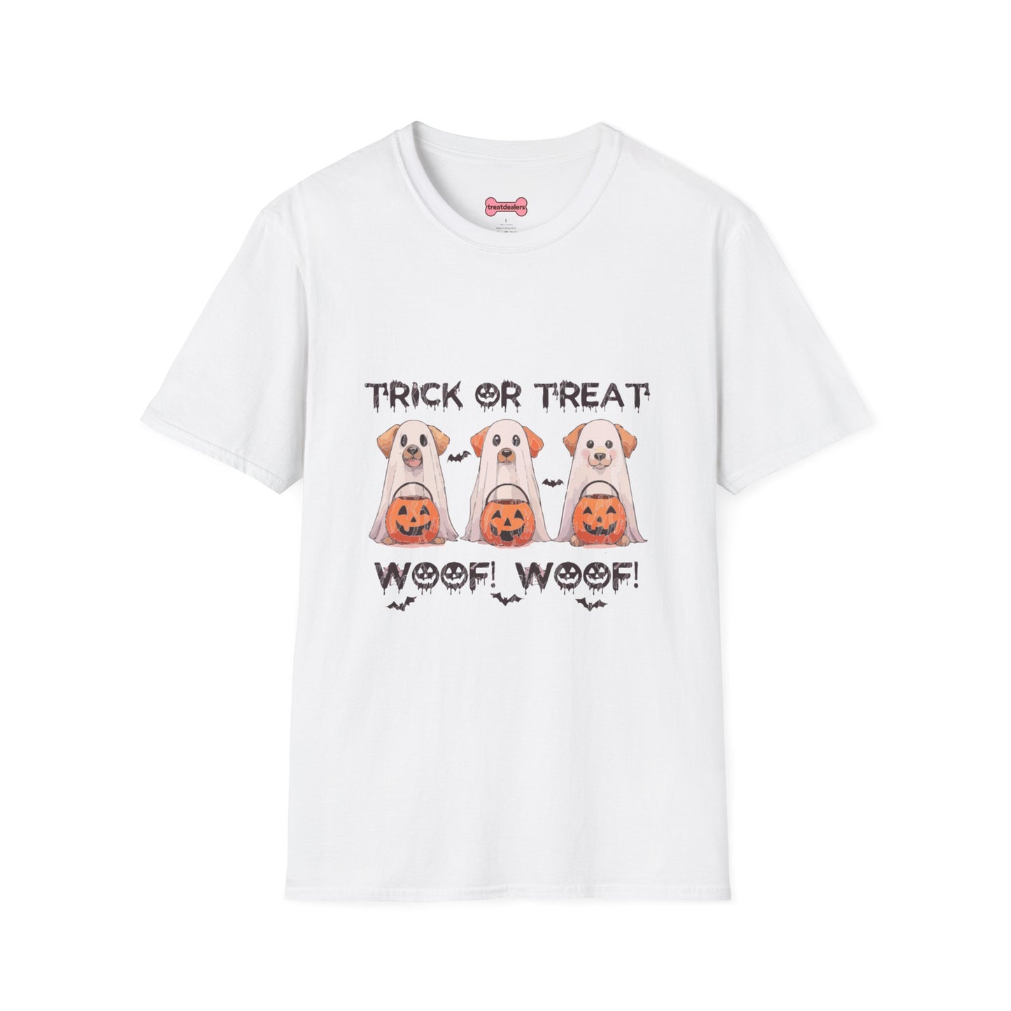 T-Shirt: Woof Wood Trick or Treat Halloween