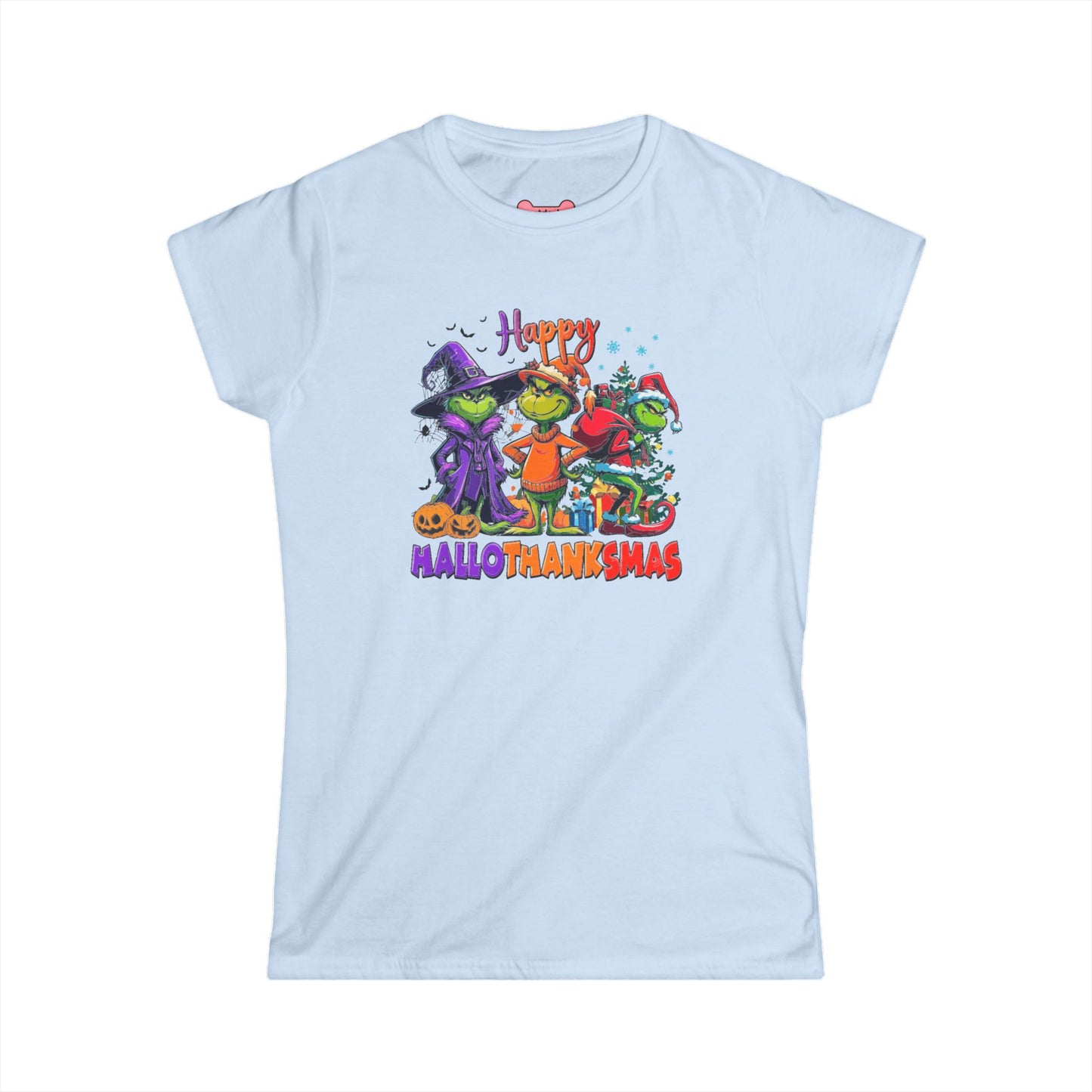 Funny "HalloThankMas" T-Shirt, Softstyle Tee