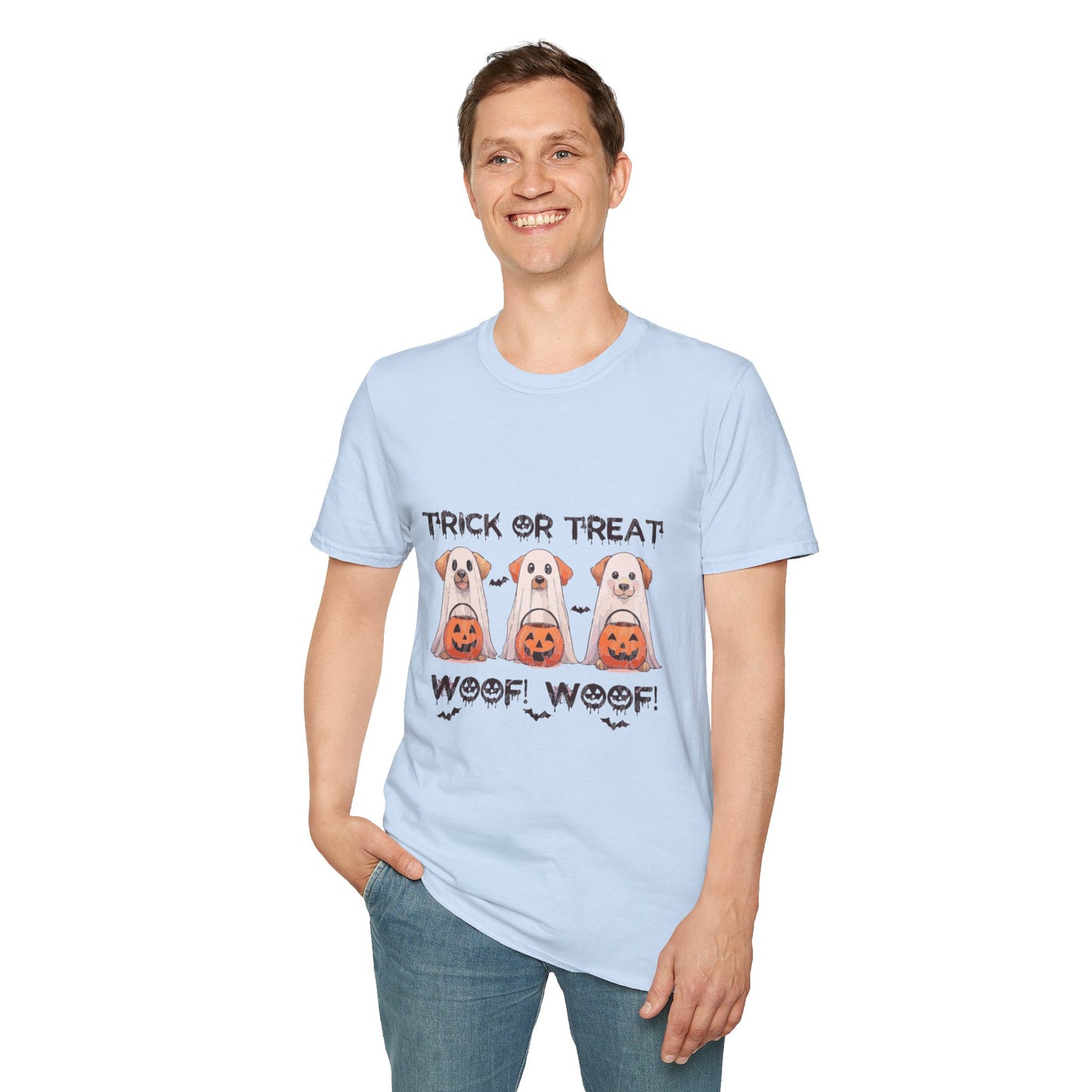 T-Shirt: Woof Wood Trick or Treat Halloween