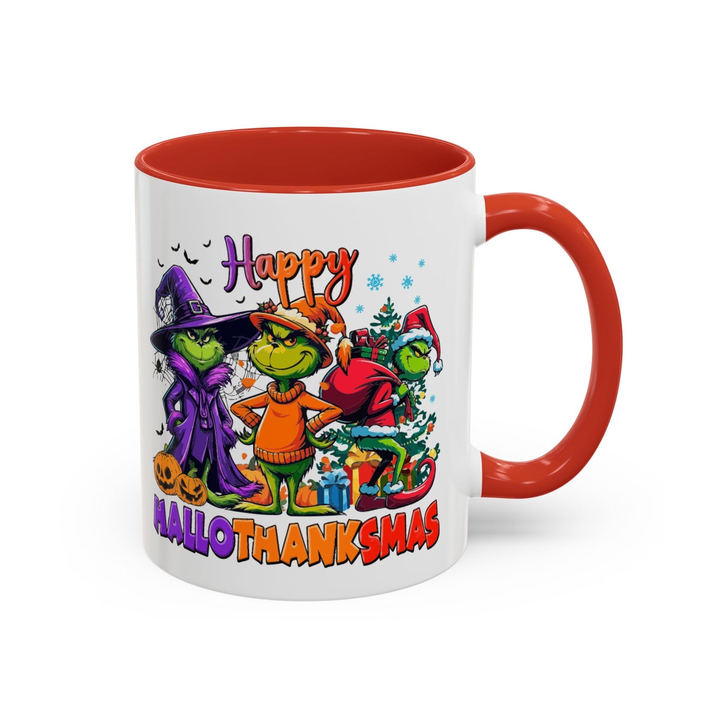 Coffe/Tea Mug: "Happy Hallothanksmas"