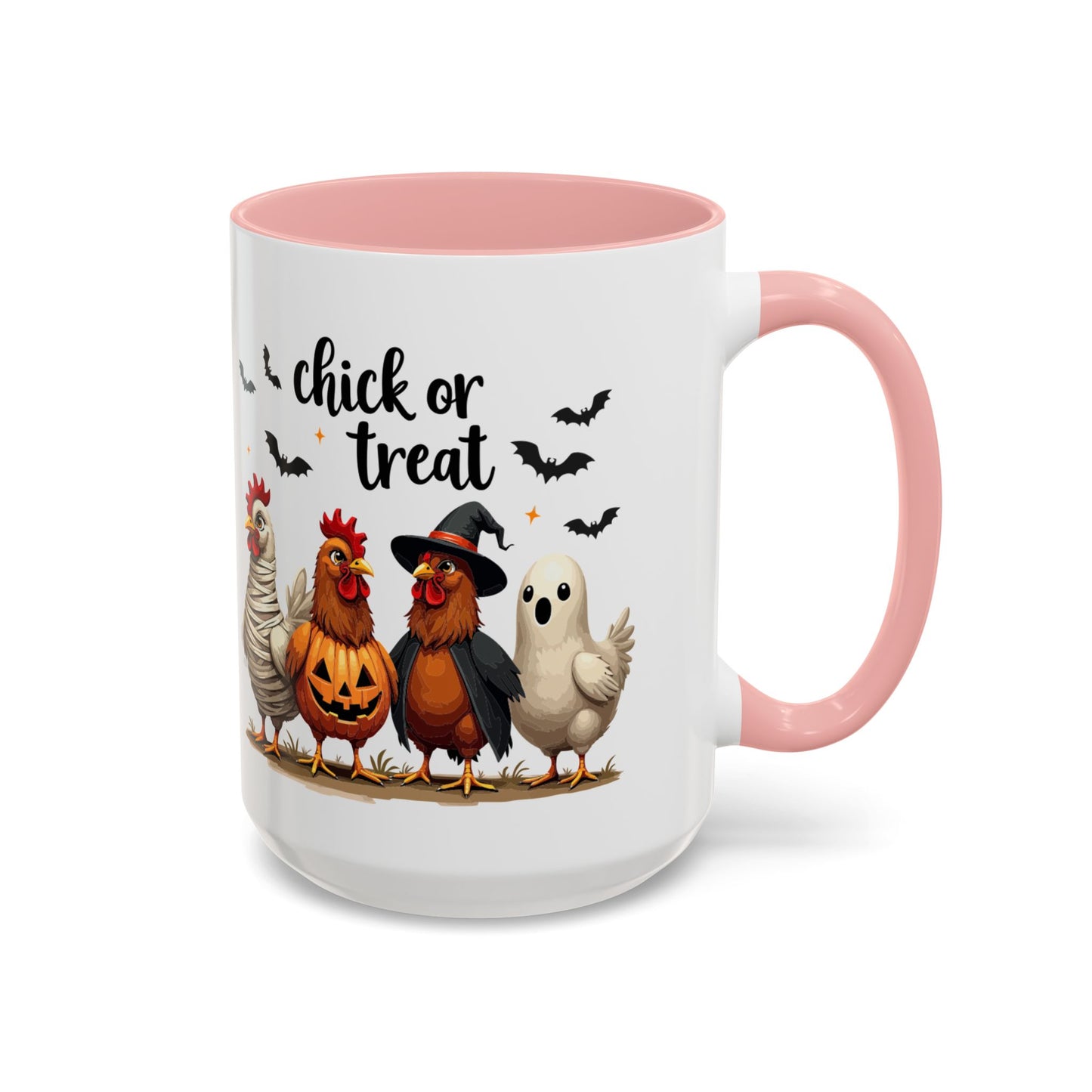 Coffee/Tea Mug - Spooky Halloween "Chick or Treat" (11, 15oz)
