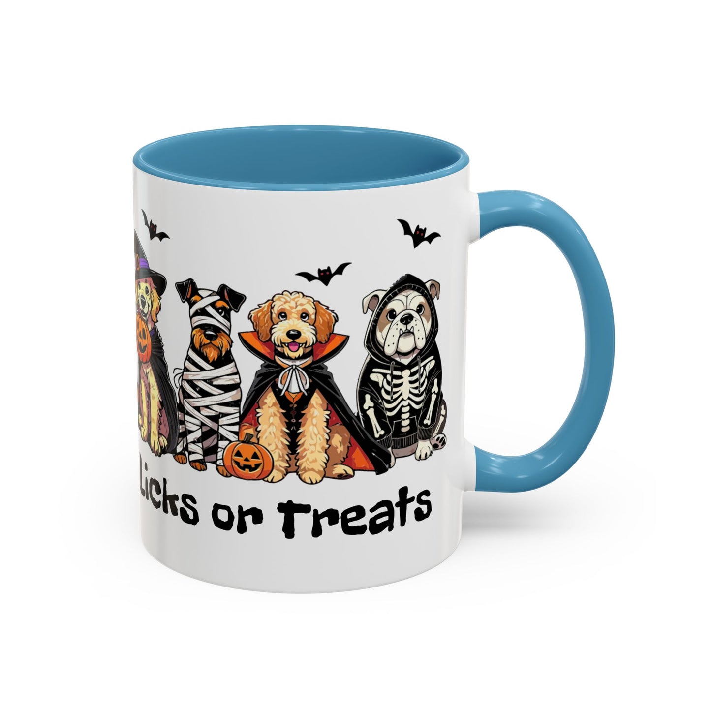 Coffee/Tea Mug - Spooky Halloween "Licks or Treat" (11, 15oz)