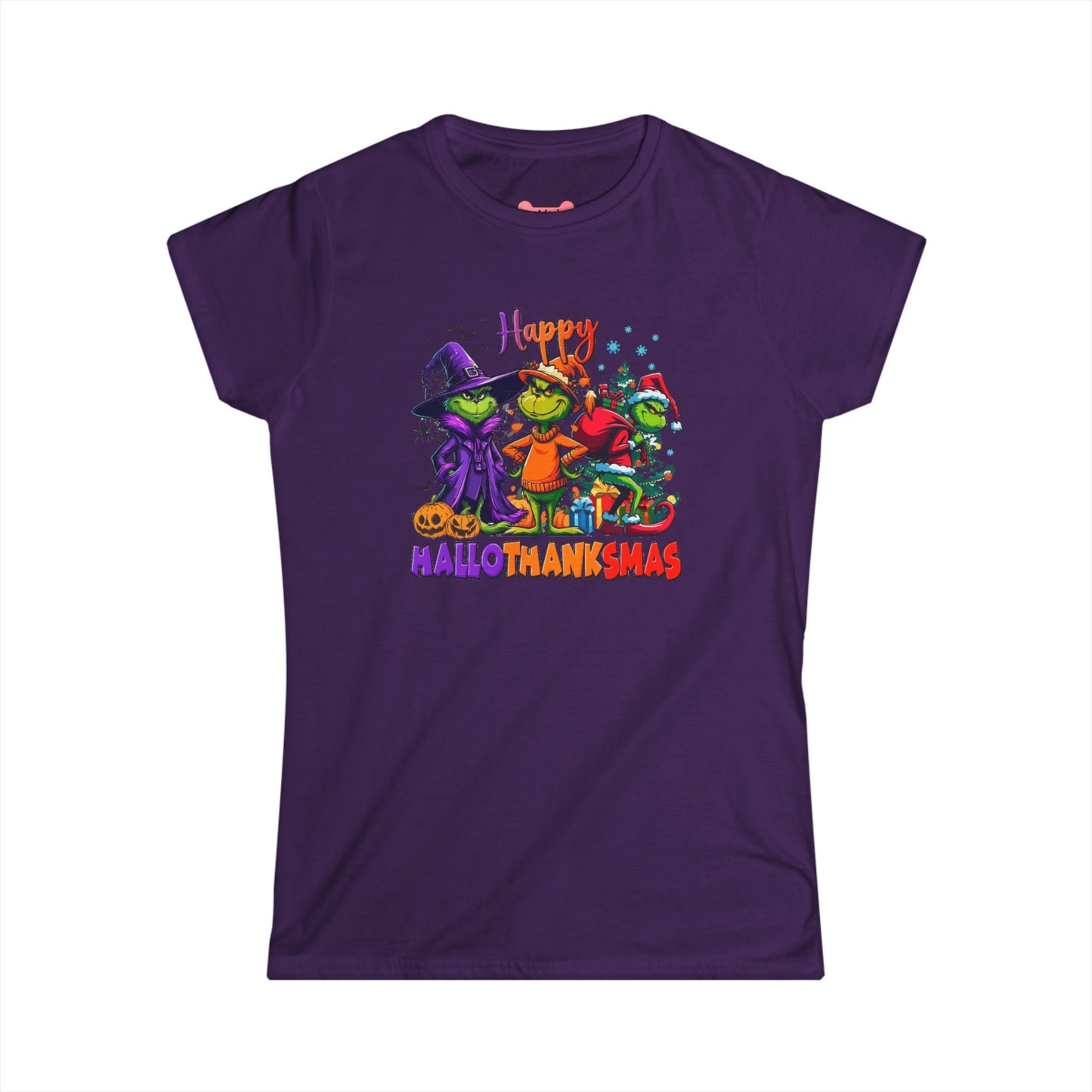 Funny "HalloThankMas" T-Shirt, Softstyle Tee