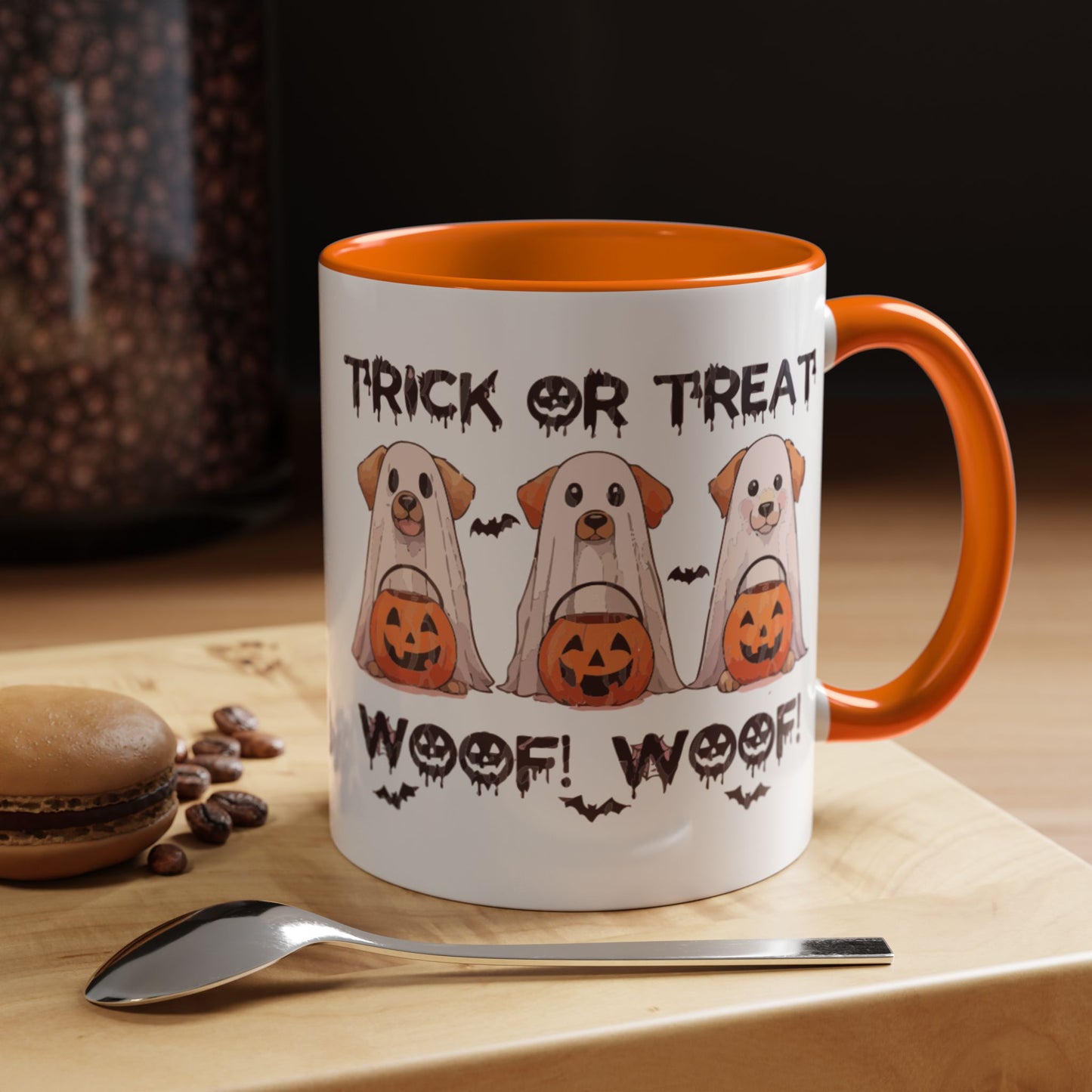 Coffee/Tea Mug: Spooky Halloween "Trick or Treat" (11, 15oz)