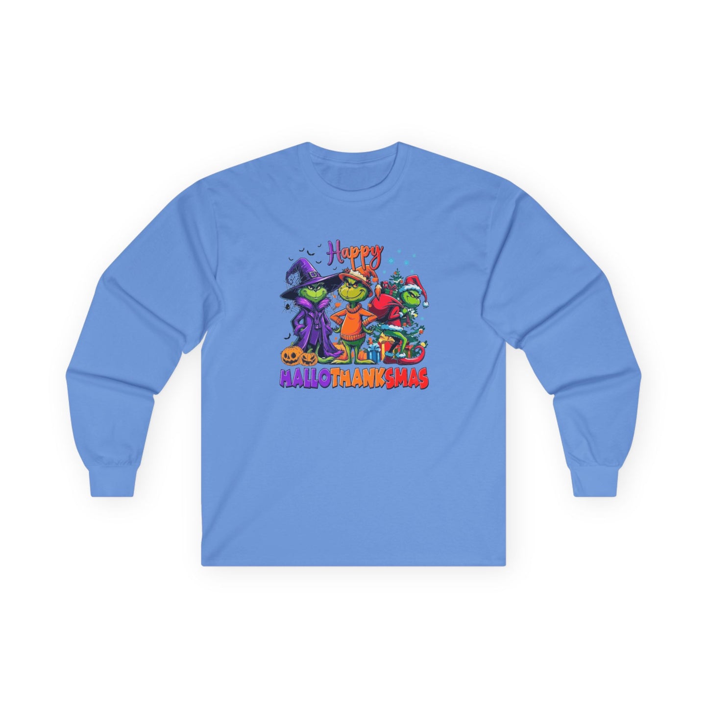Long Sleeve: "Happy HalloThankMas'