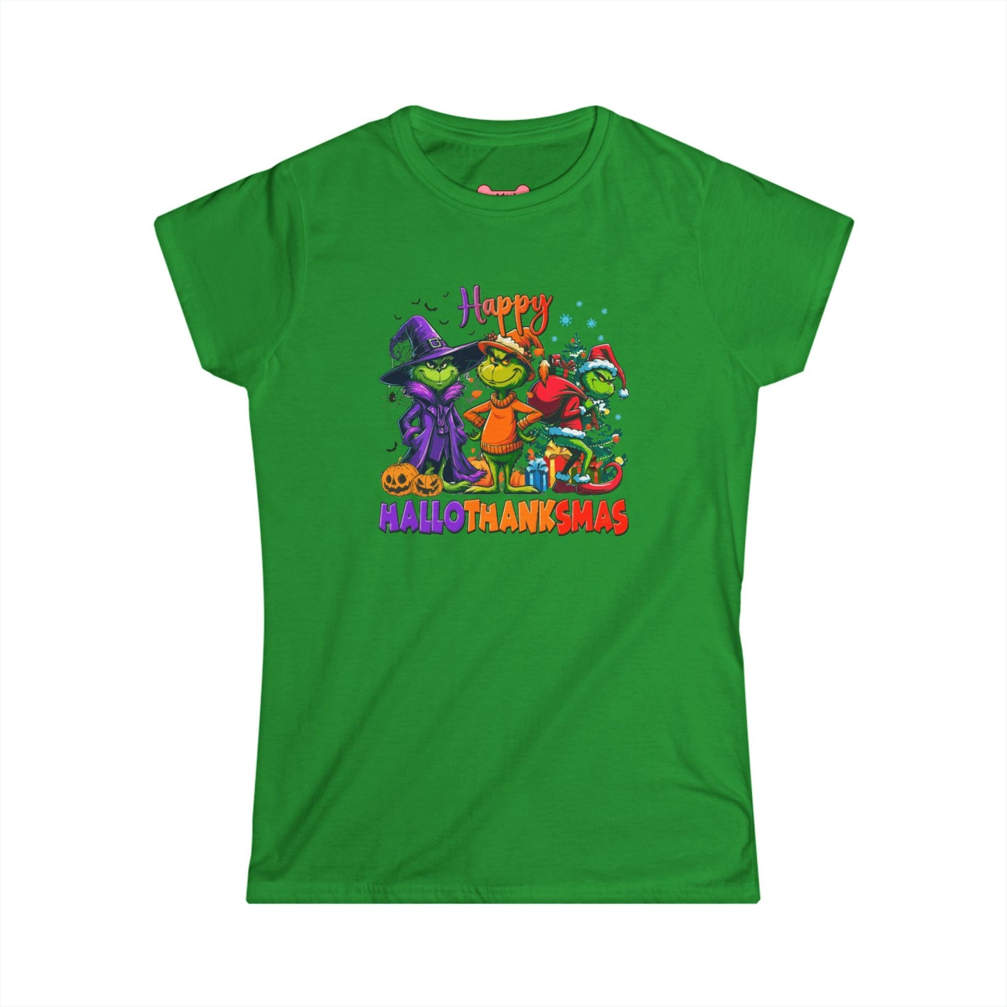Funny "HalloThankMas" T-Shirt, Softstyle Tee