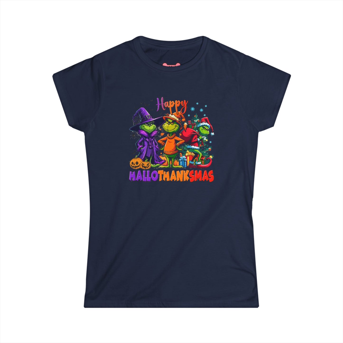 Funny "HalloThankMas" T-Shirt, Softstyle Tee