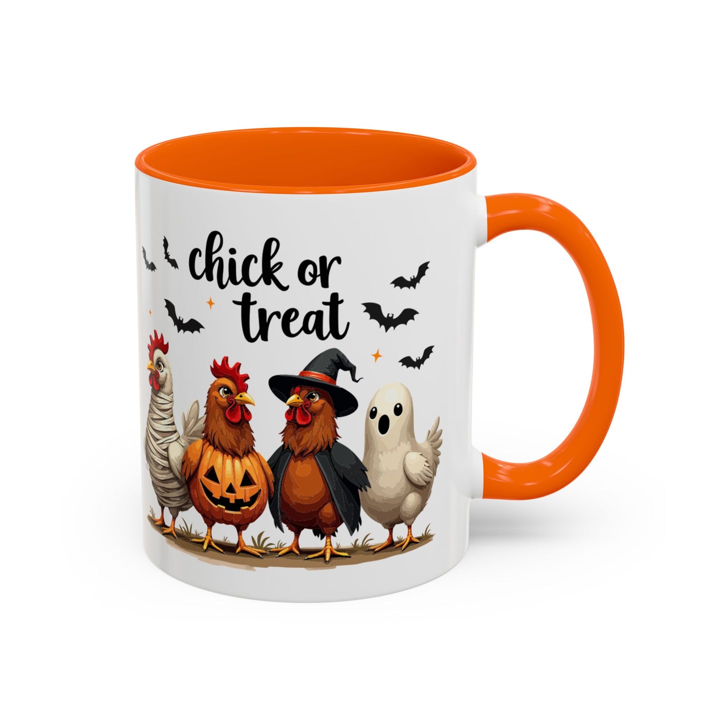 Coffee/Tea Mug - Spooky Halloween "Chick or Treat" (11, 15oz)