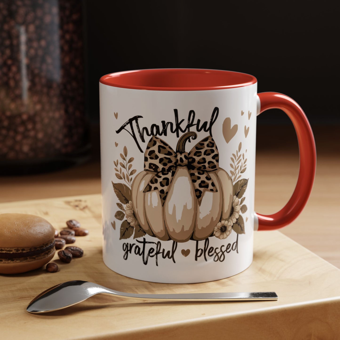 Coffee/Tea Mug: "Thankful Grateful Blessed" (11oz/15oz)
