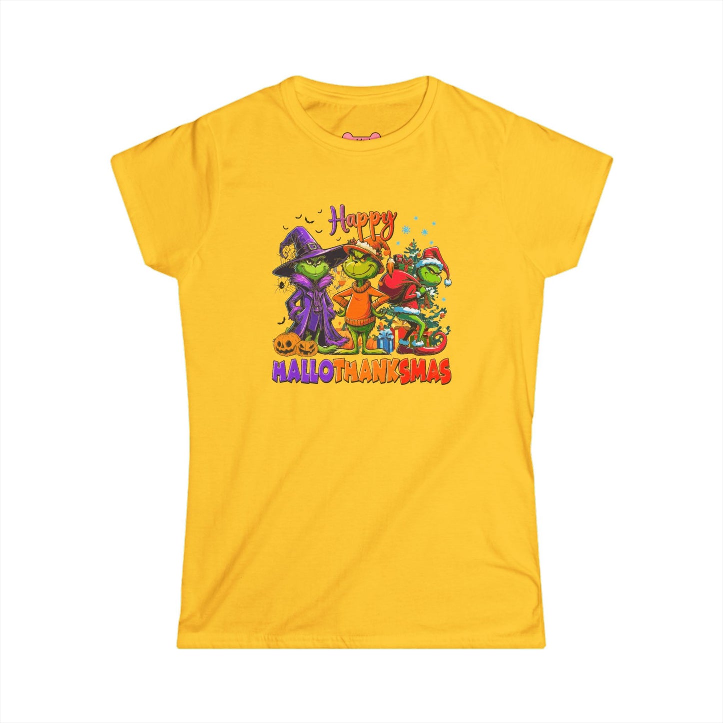 Funny "HalloThankMas" T-Shirt, Softstyle Tee