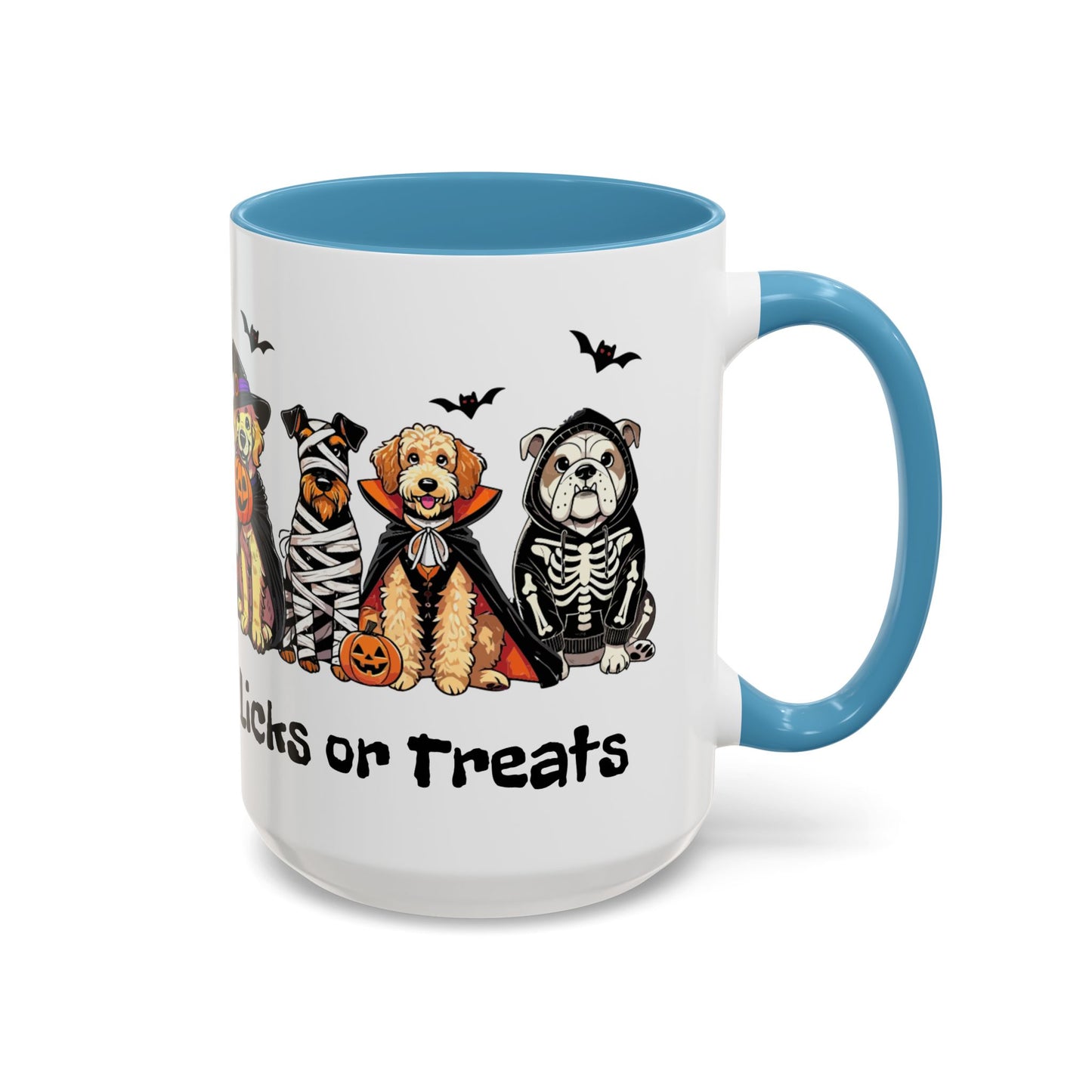 Coffee/Tea Mug - Spooky Halloween "Licks or Treat" (11, 15oz)