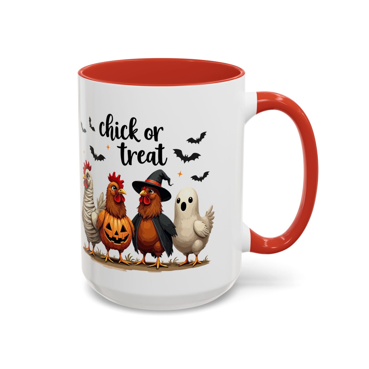 Coffee/Tea Mug - Spooky Halloween "Chick or Treat" (11, 15oz)
