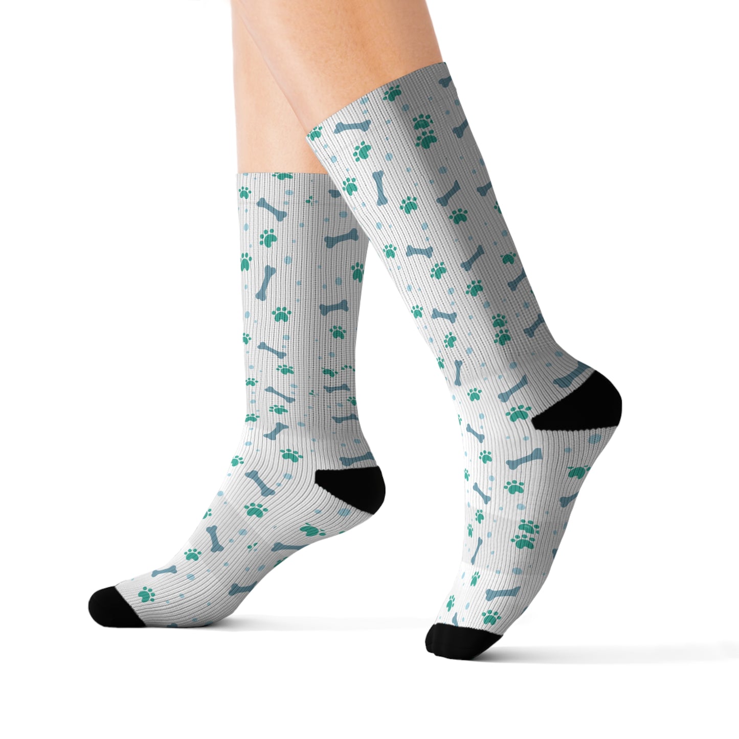 Socks: "Dog Paw and Bone"