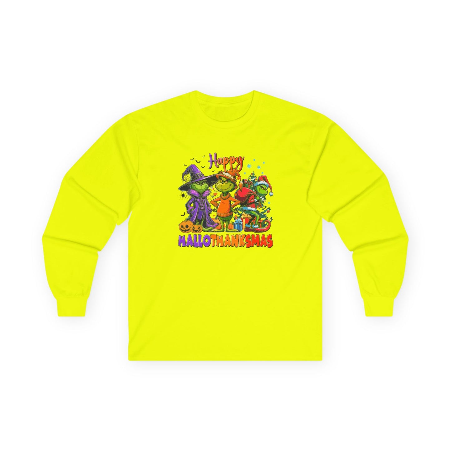 Long Sleeve: "Happy HalloThankMas'