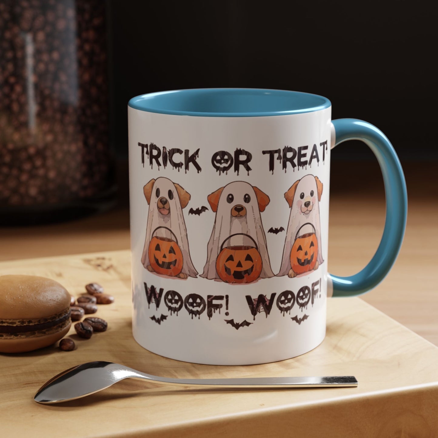 Coffee/Tea Mug: Spooky Halloween "Trick or Treat" (11, 15oz)