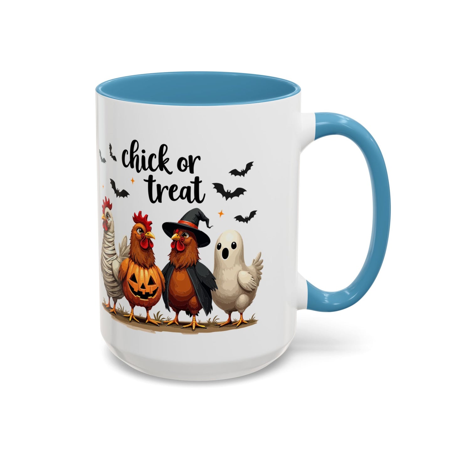 Coffee/Tea Mug - Spooky Halloween "Chick or Treat" (11, 15oz)