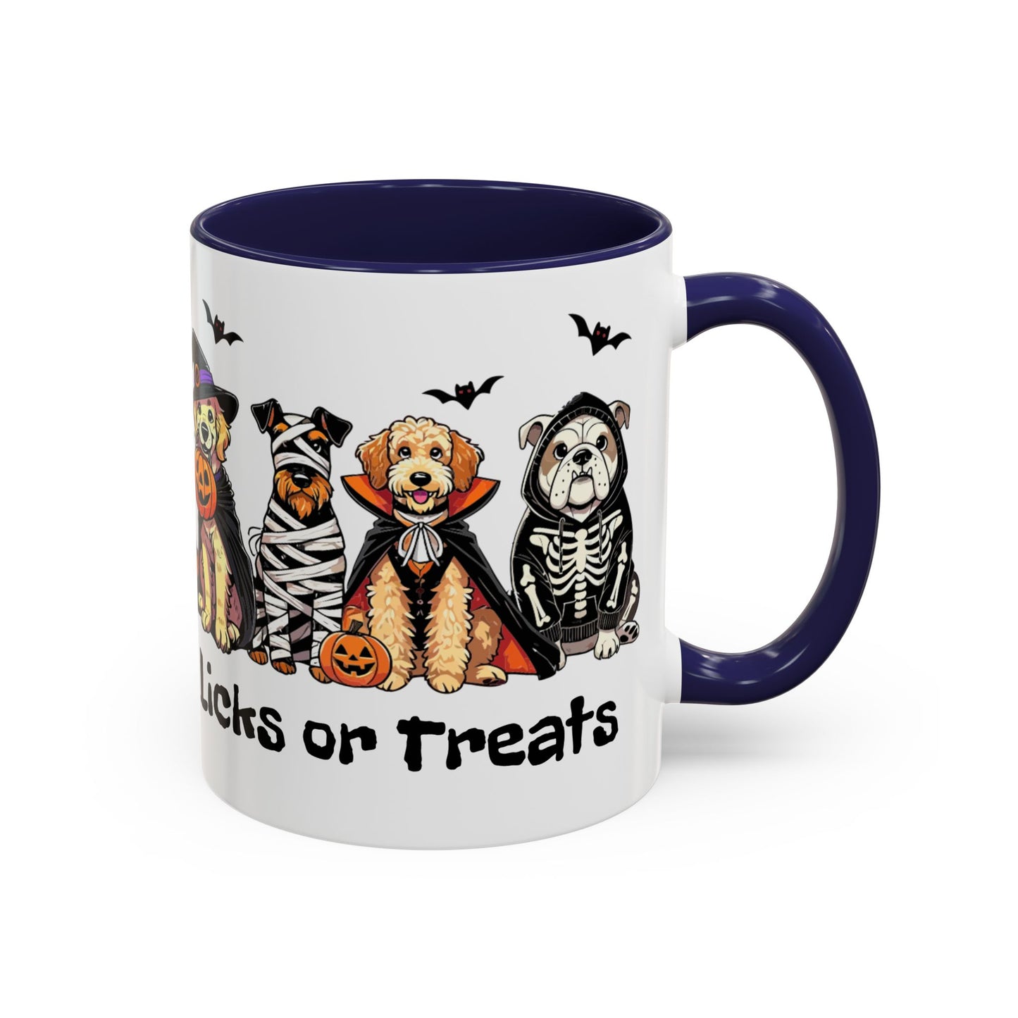 Coffee/Tea Mug - Spooky Halloween "Licks or Treat" (11, 15oz)