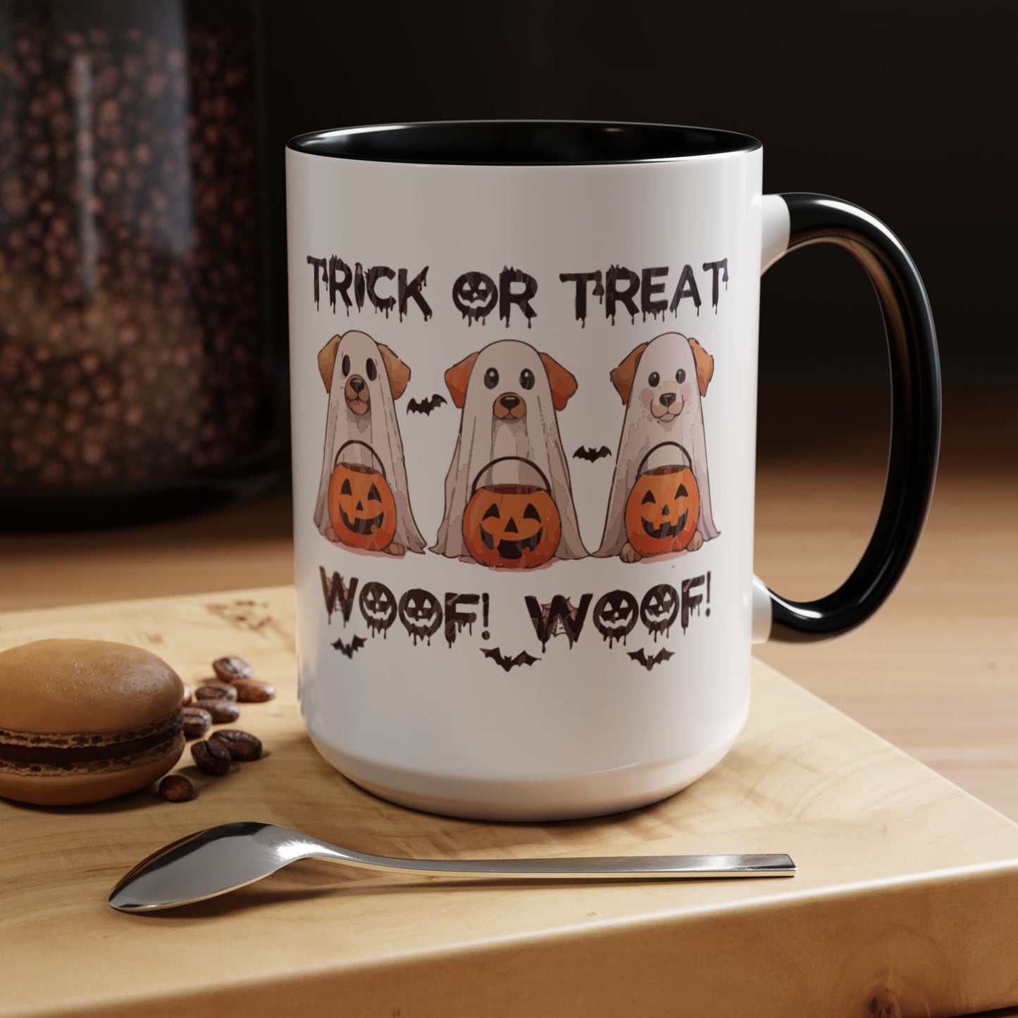 Coffee/Tea Mug: Spooky Halloween "Trick or Treat" (11, 15oz)