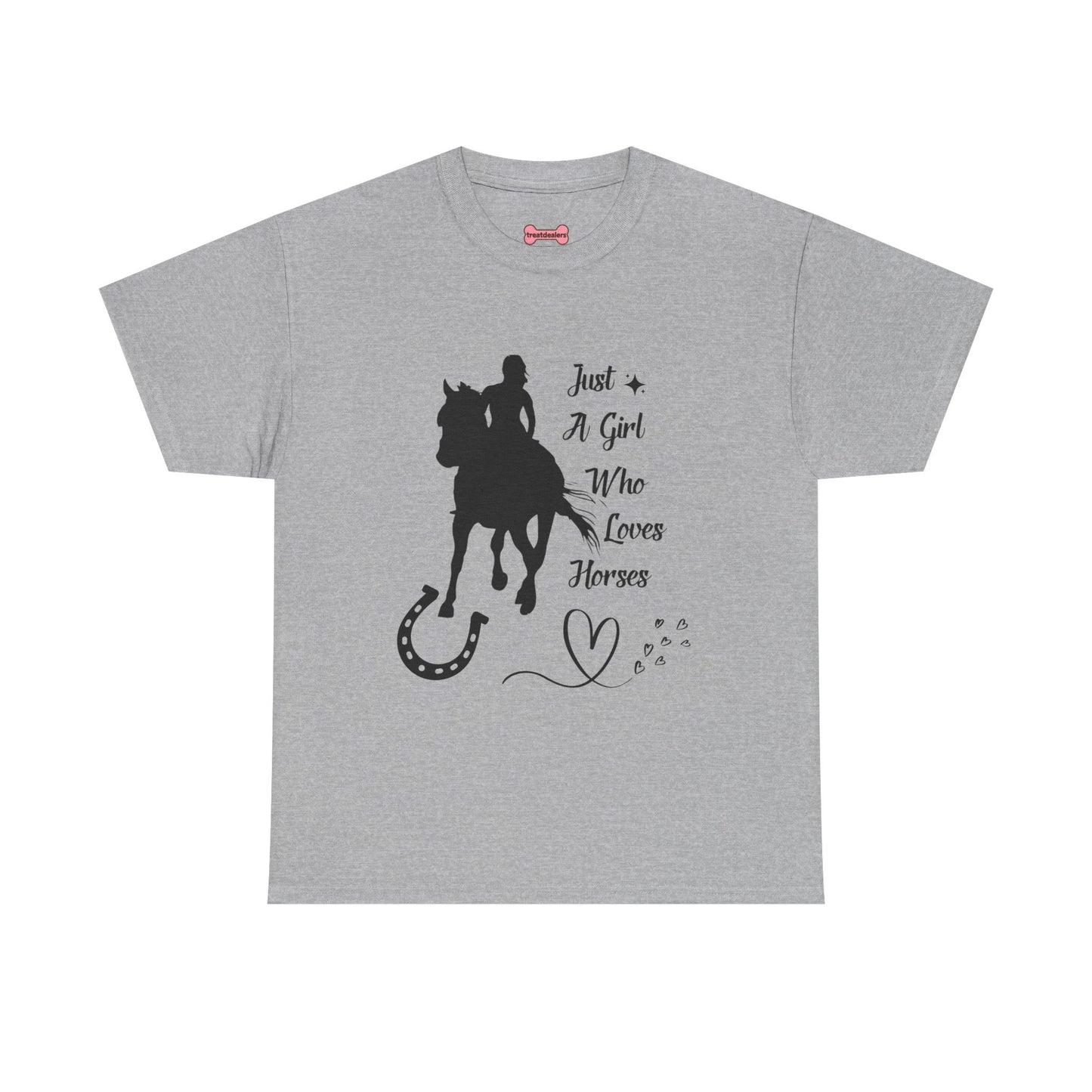 T-Shirt: "Just a Girl Who Loves Horses" Horse Lover