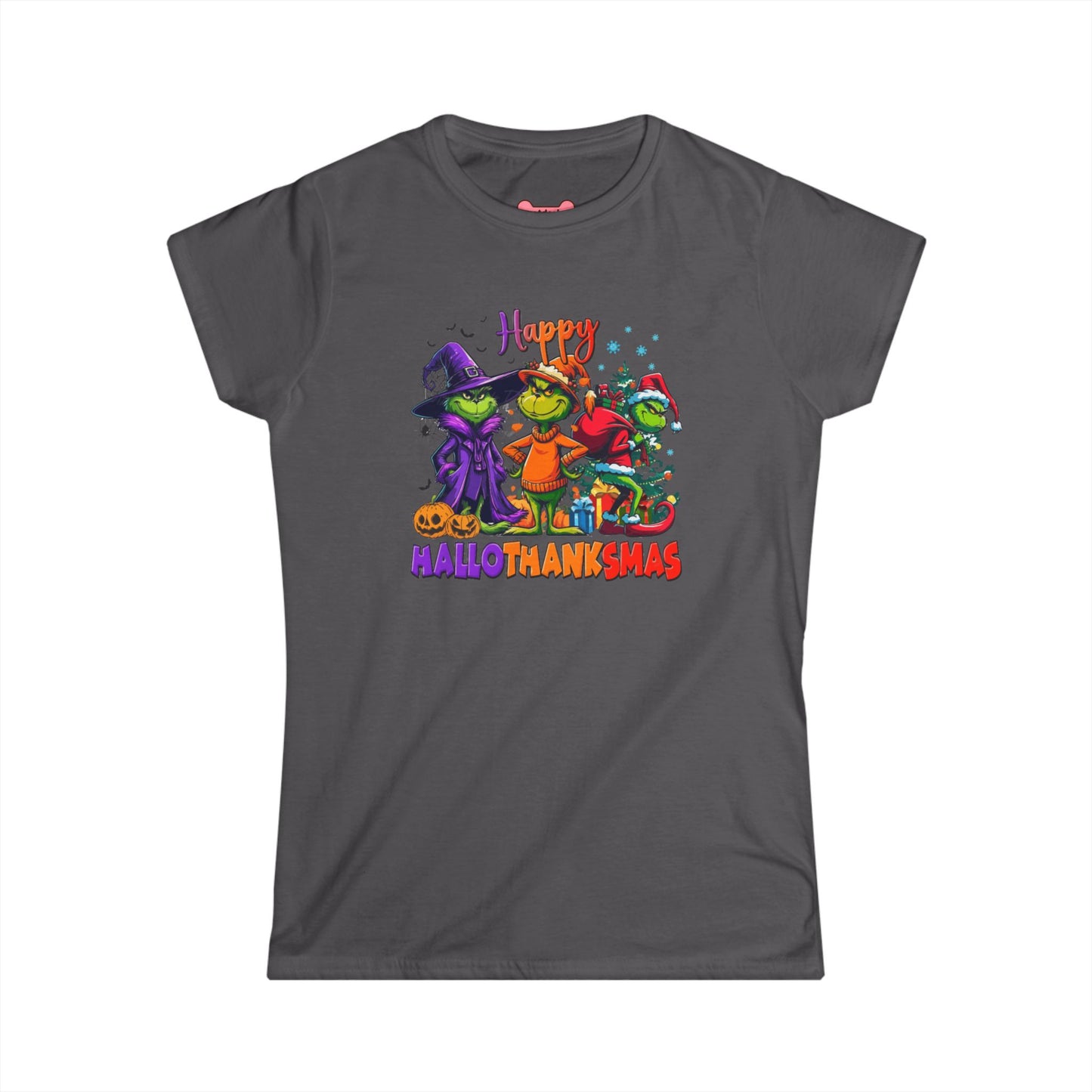 Funny "HalloThankMas" T-Shirt, Softstyle Tee