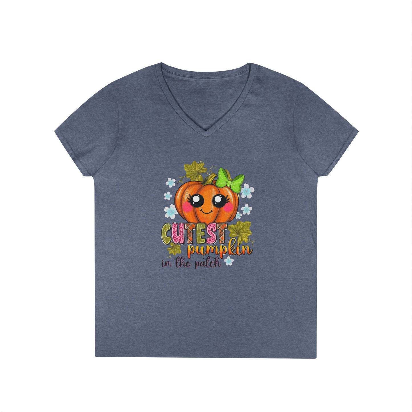 "Cutest Pumpkin in the Patch" V-Neck T-Shirt