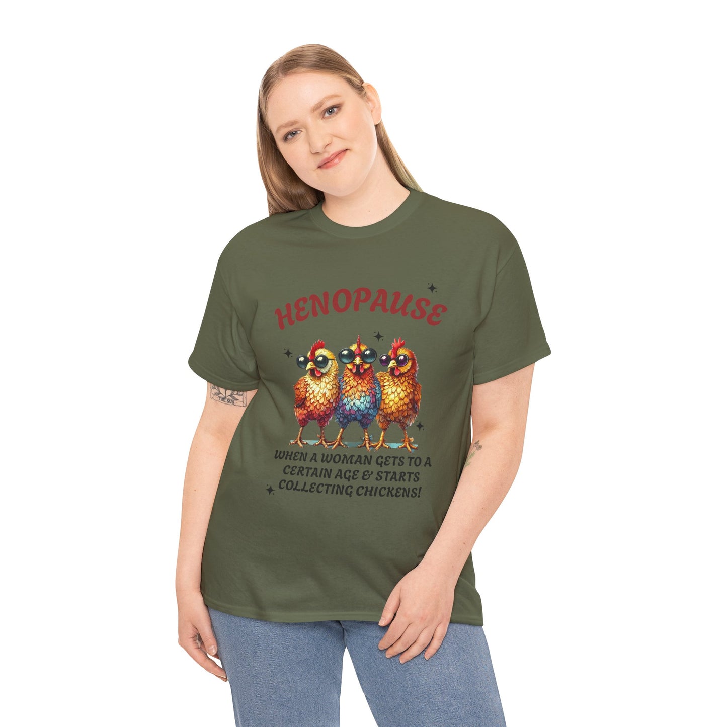 T-Shirt: Henopause Humor Vintage-Inspired