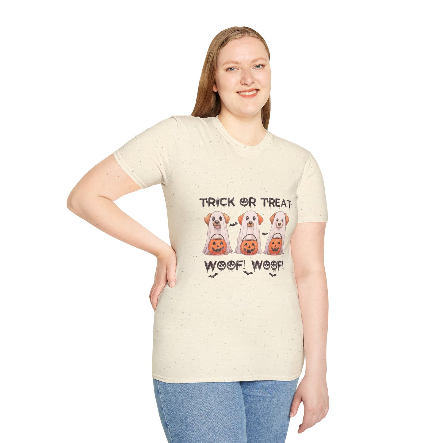 T-Shirt: Woof Wood Trick or Treat Halloween