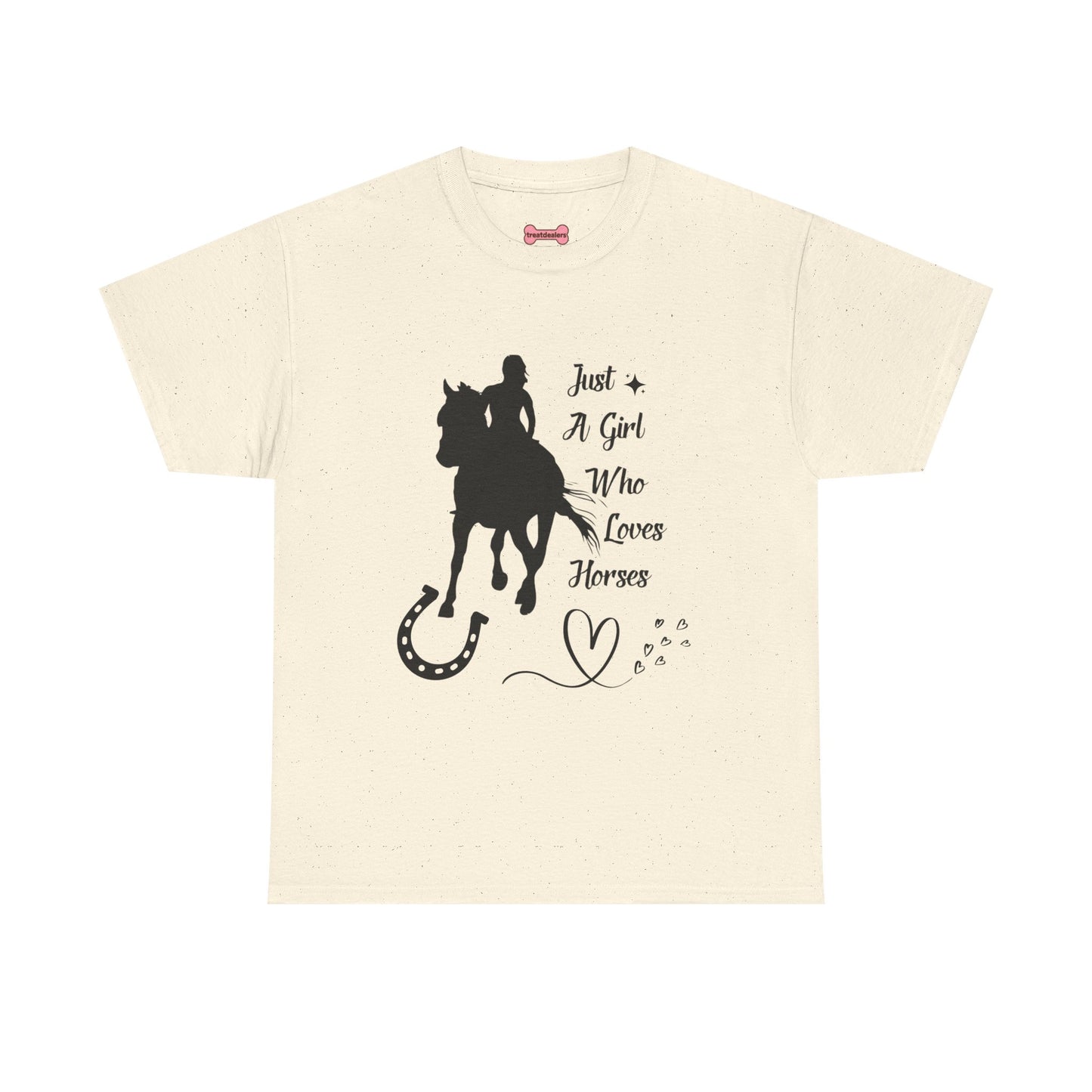 T-Shirt: "Just a Girl Who Loves Horses" Horse Lover