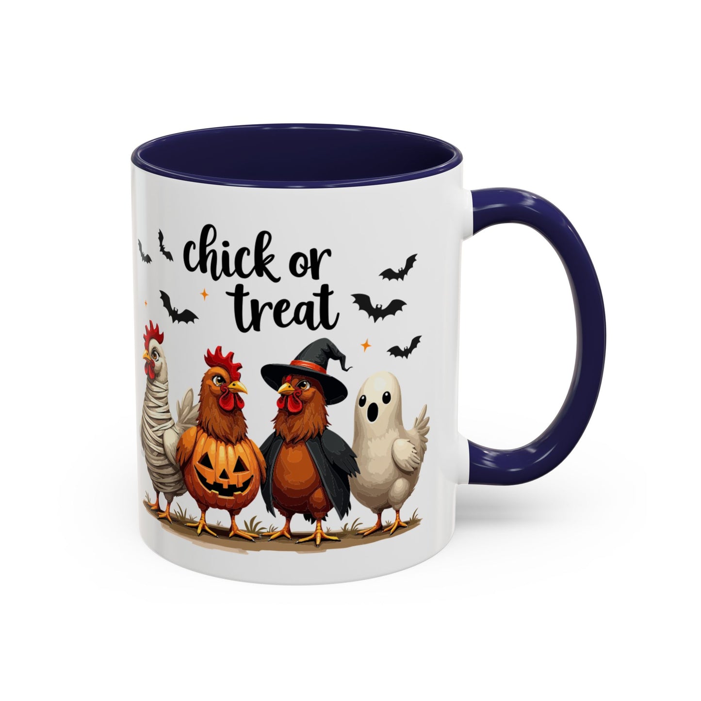 Coffee/Tea Mug - Spooky Halloween "Chick or Treat" (11, 15oz)