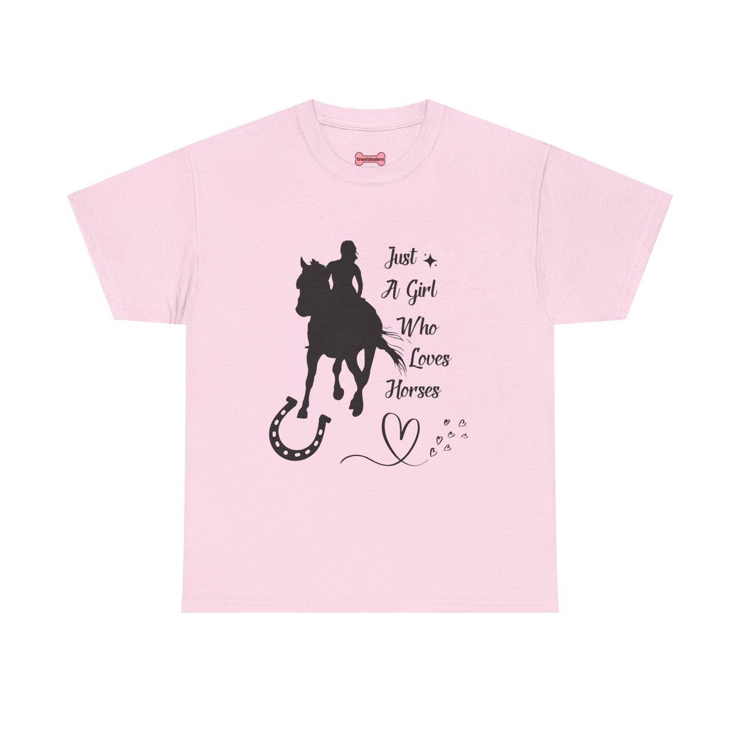 T-Shirt: "Just a Girl Who Loves Horses" Horse Lover
