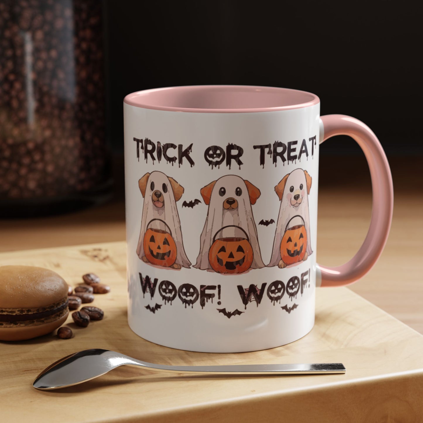 Coffee/Tea Mug: Spooky Halloween "Trick or Treat" (11, 15oz)
