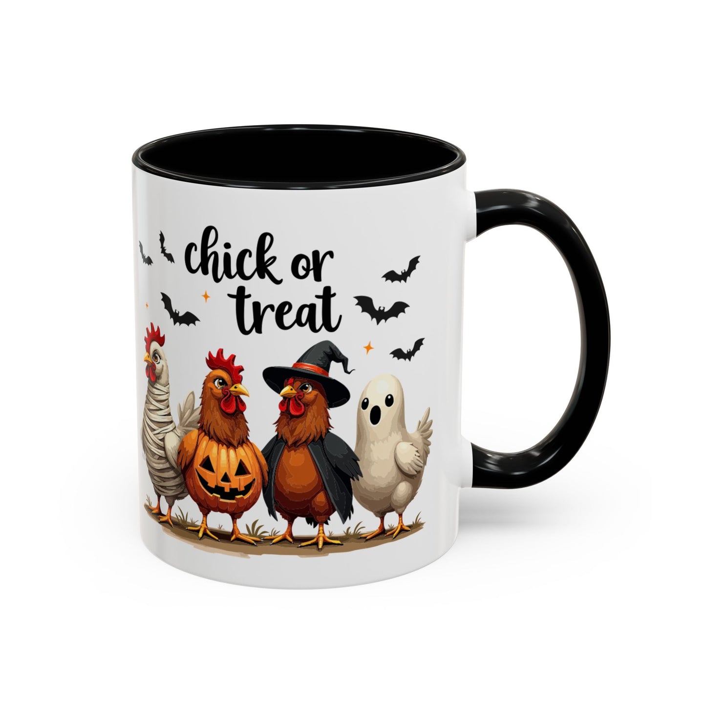 Coffee/Tea Mug - Spooky Halloween "Chick or Treat" (11, 15oz)